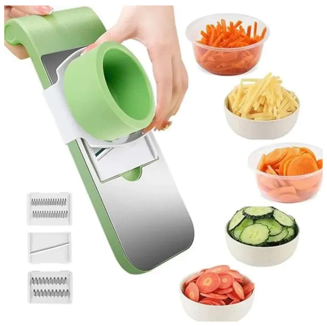 5-in-1 Vegetable Cutter & Mandoline Slicer: Save Time in Kitchen Prep