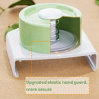 Multifunctional vegetable cutter and universal slicer with collection bowls of fresh sliced carrots, cucumbers, and potatoes - Trendas
