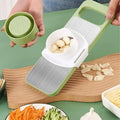 5-in-1 Thickened Stainless Steel Vegetable Cutter Set with 5 Replacement Blades and Safety Hand Guard for Slicing and Grating - Trend Us Store