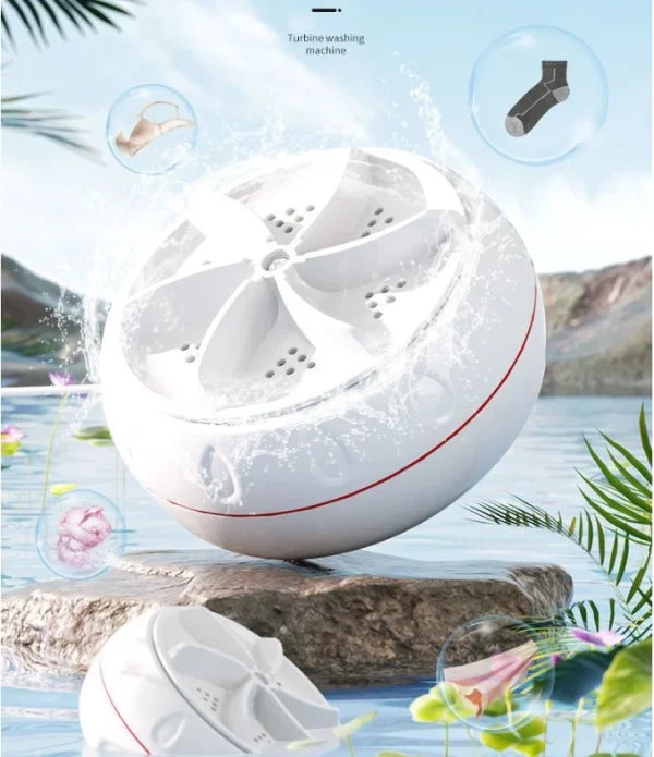 Compact dimensions of Trend Us Mini Ultrasonic Travel Clothes Washer