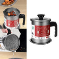 High Quality Fryer Oil Filter Pot pouring oil and filtering food residue in kitchen