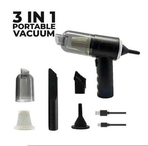 
Professional Cordless Handheld Vacuum with Washable Filter and Cleaning Attachments