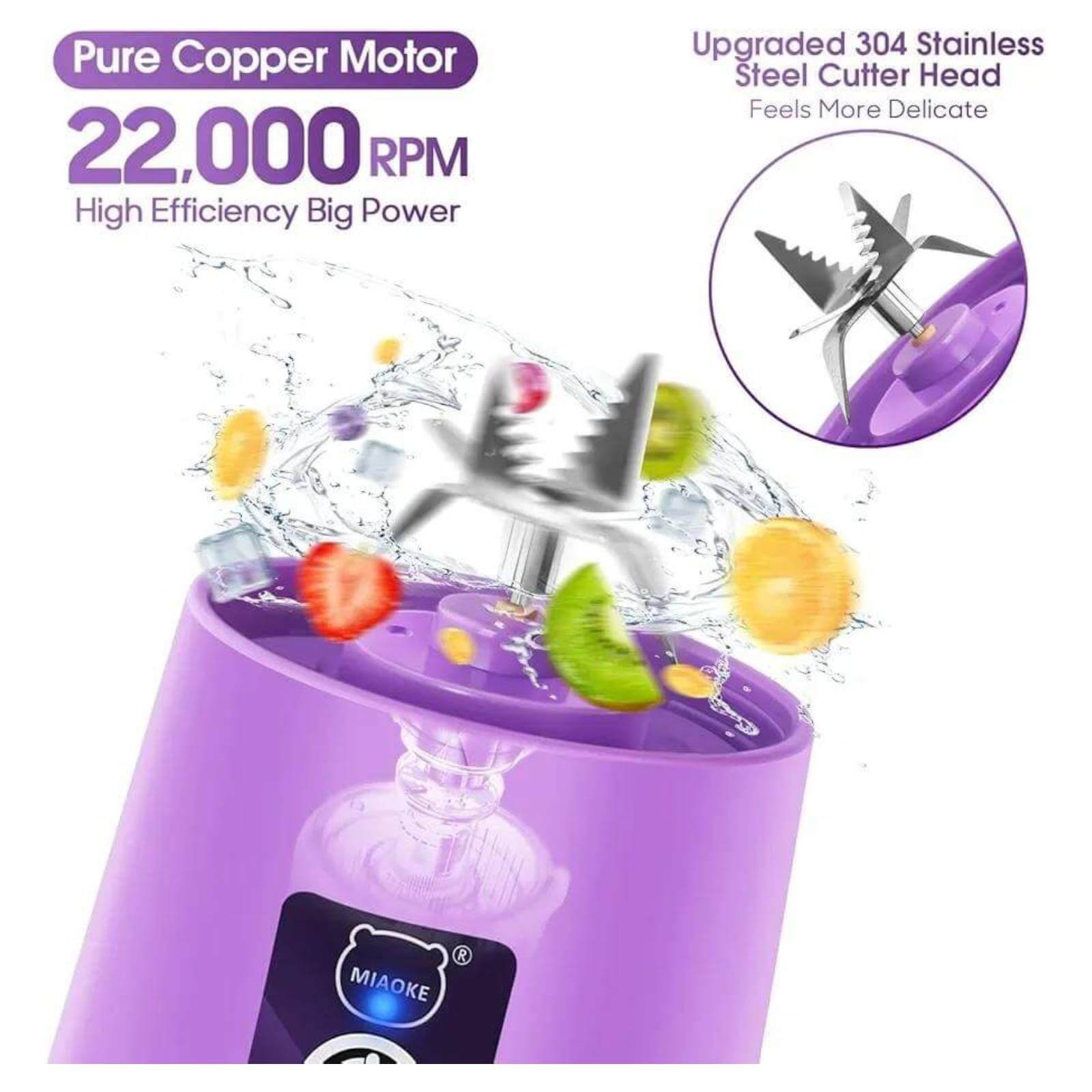 USB rechargeable portable juicer blender 380ml